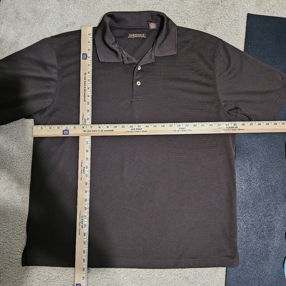 Cubavera solid textured Polo brown - Picture 6 of 7